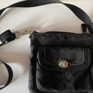Black Coach crossbody purse